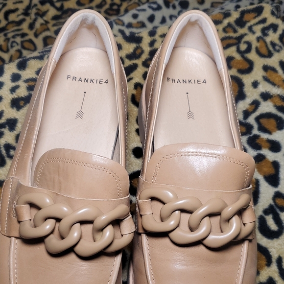 FRANKIE4 Saint Platform Loafer Biscuit Women's Tan Color Size 8.5 - Picture 7 of 12
